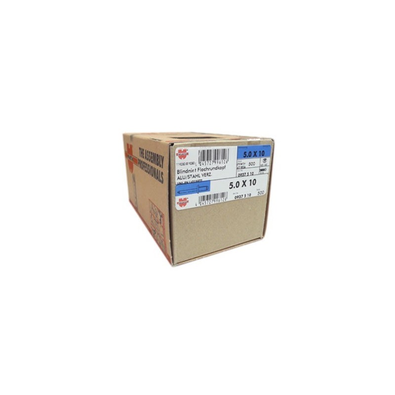 Remache de aluminio Ø5x10