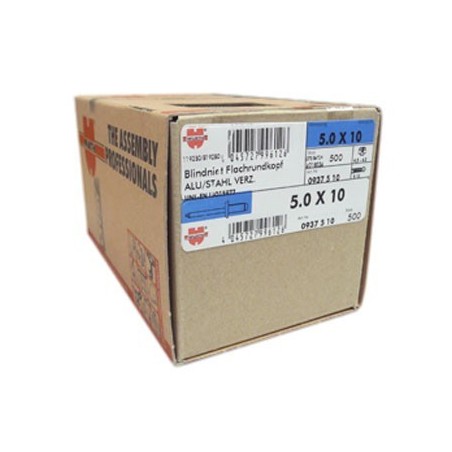 Remache de aluminio Ø5x10