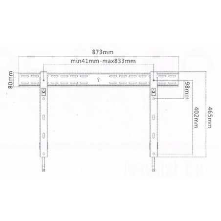 Soporte de pared ultra fino para tv