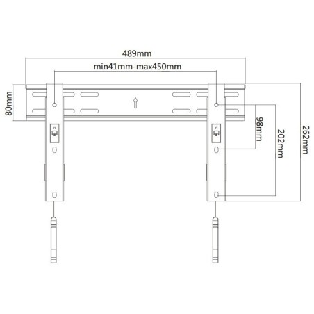 Soporte de pared ultra fino para tv
